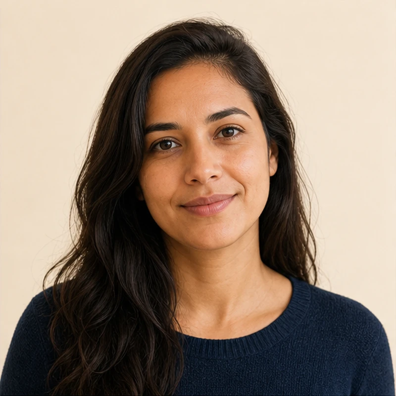 Retrato de Marina, cliente atendida pela Ampariva
